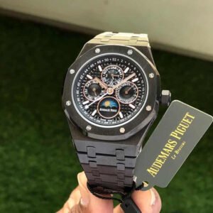 Audemars Piguet Perpetual Calendar Open Worked Full Black Automatic Mens Watch