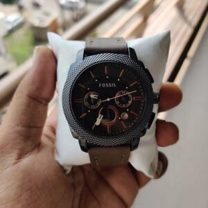 Fossil Brown Chronograph Leather Belt Watch For Men's