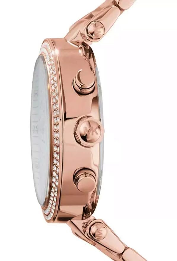 Michael Kors Stainless Steel Michael-Kors Parker Chronograph Rose Gold-Tone Women’s Watch_2 Michael Kors Stainless Steel Michael-Kors Parker Chronograph Rose Gold-Tone Women's Watch