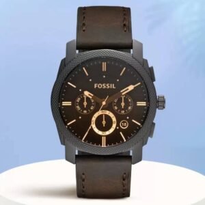 Fossil Brown Chronograph Leather Belt Watch For Men's