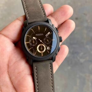 Fossil Brown Chronograph Leather Belt Watch For Men's