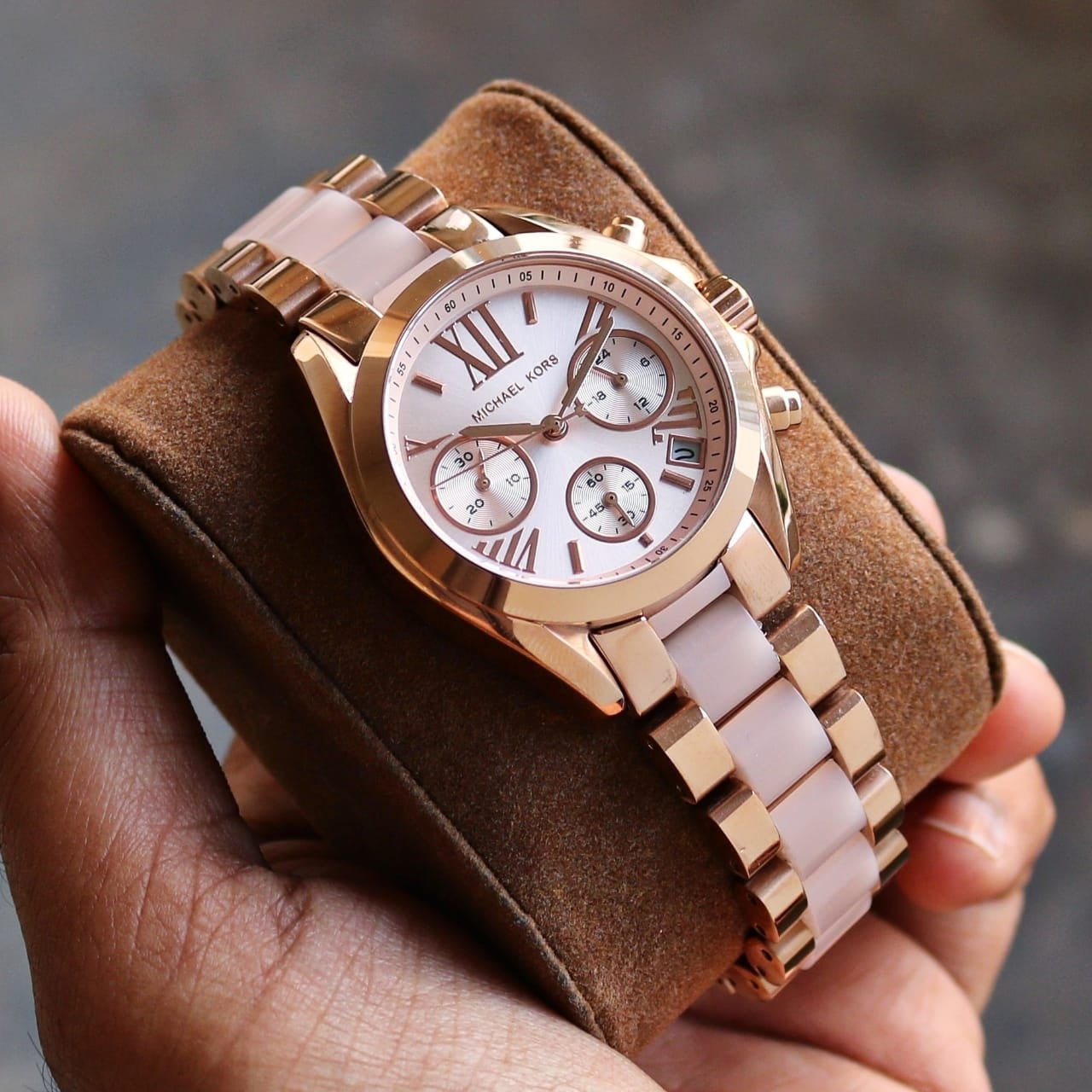 Michael Kors Bradshaw MK6066 Rose Gold 37mm Chronograph Women Watch_1 Michael Kors Bradshaw MK6066 Rose Gold 37mm Chronograph Women Watch