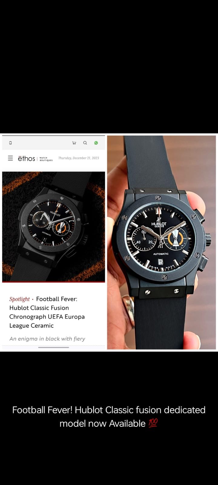 H Classic Fusion UEFA dedicated model revealed 🖤_1 H Classic Fusion UEFA dedicated model revealed 🖤