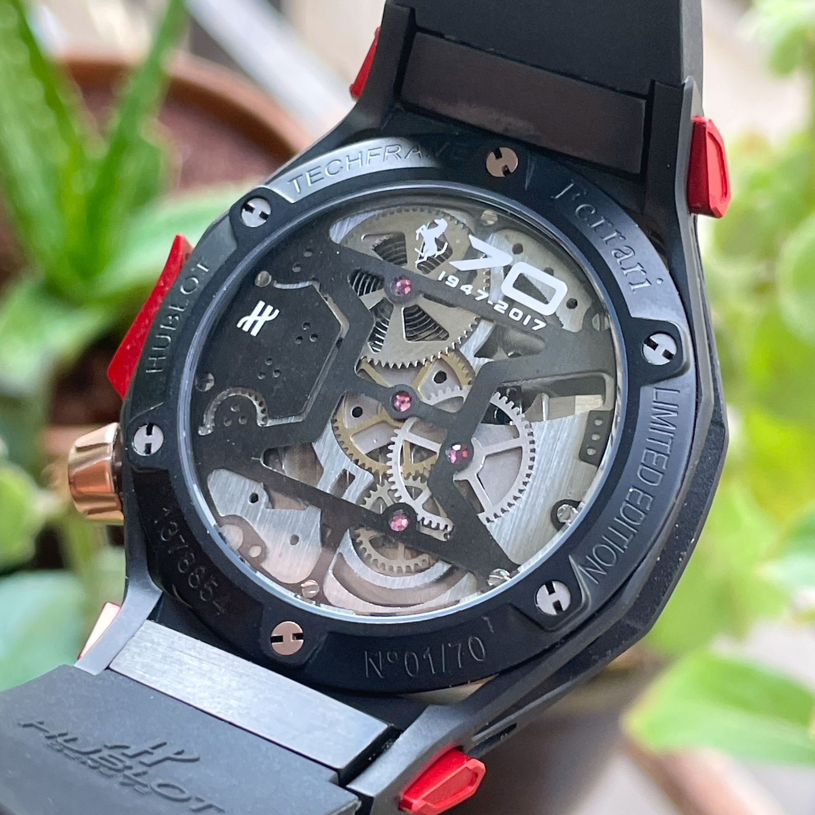 Hublot Ferrari Techframe 70th Tourbillon_3 Hublot Ferrari Techframe 70th Tourbillon