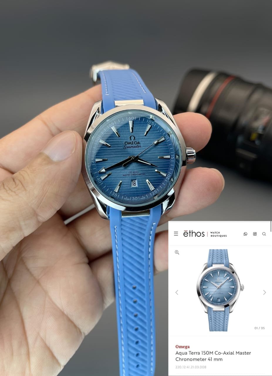 Omega seamaster silver blue_2 Omega seamaster silver blue