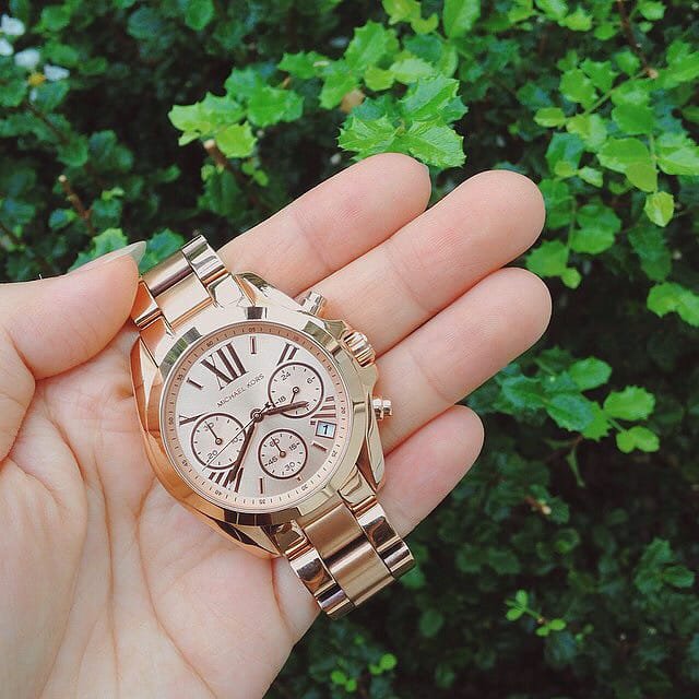 Michael Kors Ladies Rose Gold Plated Bracelet Watch MK5799_1 Michael Kors Ladies Rose Gold Plated Bracelet Watch MK5799