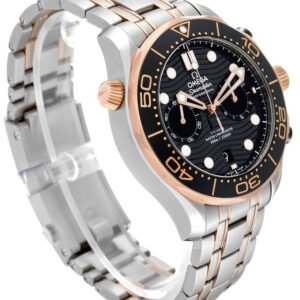 Omega 2 tone belt & Dial Black And Golden all Chrono Working