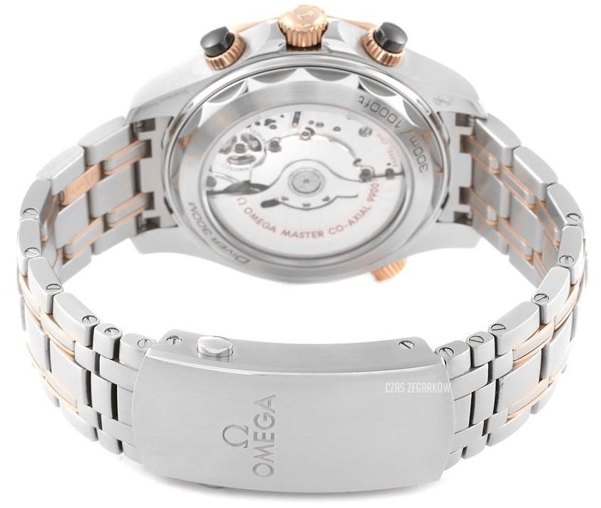 Omega 2 tone belt & Dial Black And Golden all Chrono Working_1 Omega 2 tone belt & Dial Black And Golden all Chrono Working