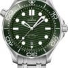 Omega Seamaster Diver 300M Green Dial Steel Bracelet Men's Watch