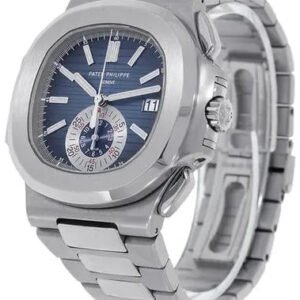 Patek Phillipe Nautilus Silver and Blue