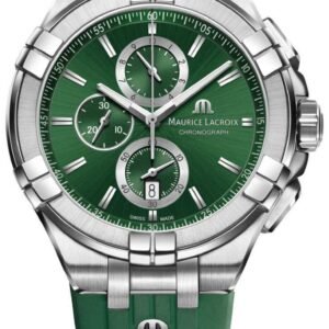 Maurice Lacroix Aikon Quartz Chronograph Green Authentic Mens Watch
